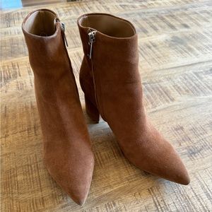 Marc Fisher Brown Suede Boot Bootie Size 6